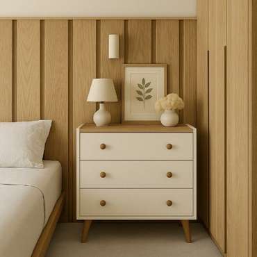 Комод Simple бежевого цвета