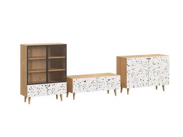 Композиция Frida 7 с принтом Marble на деревянных ножках 