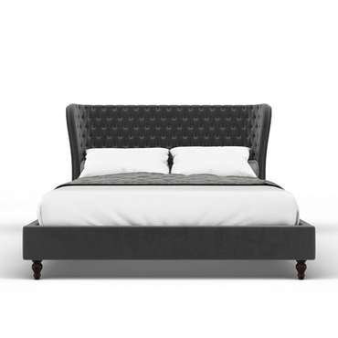 Кровать Andy 140х200 серого цвета