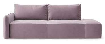 Диван-кровать Портленд лилового цвета с банкеткой правой
