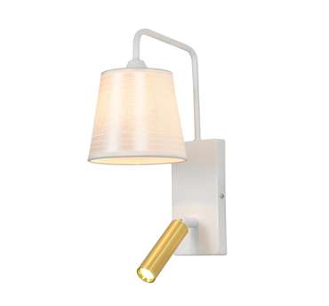 Бра с спотом и выключателем Escada Comfy 598/1A White/Brass