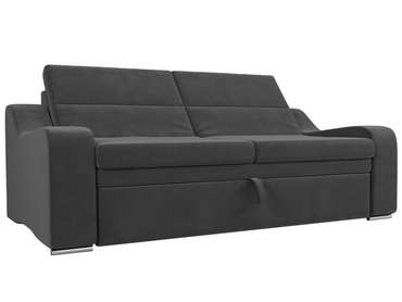 Прямой диван-кровать Медиус серого цвета