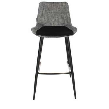 Полубарный стул Тревизо серо-черного цвета