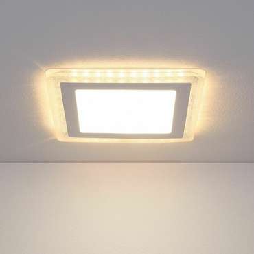 Встраиваемый потолочный светодиодный светильник Compo 18W 4200K белого цвета