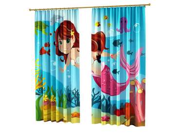 Фотошторы для детской комнаты: Маленькая русалочка