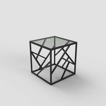 Журнальный столик "Ellis" черный с зеркалом (450х550х550)