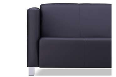 Прямой диван Милано Комфорт черного цвета