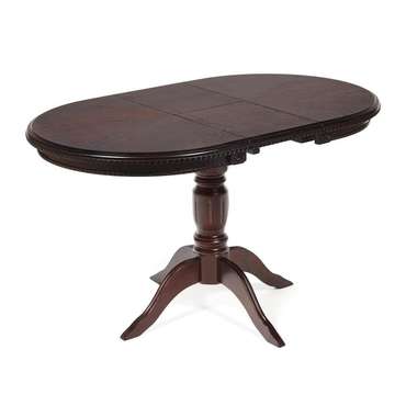 Обеденный раскладной стол Stefano темно-коричневого цвета
