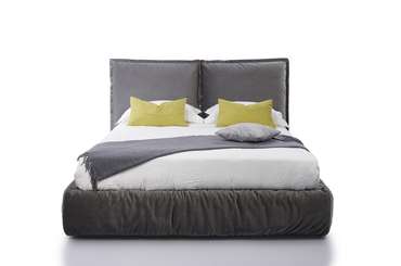 Кровать Now 180х200 серого цвета с подъемным меxанизмом