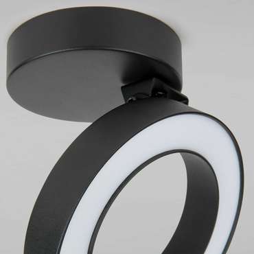 Накладной светодиодный светильник Spila черный 25105/LED