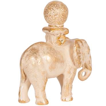 Статуэтка Слон Спайс бежево-золотого цвета