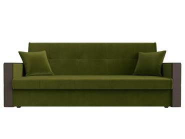 Прямой диван-книжка Валенсия зеленого цвета