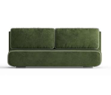 Диван-кровать Рени в обивке из велюра зеленого цвета
