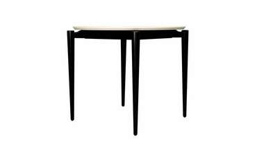 Обеденный стол Pawook К 90 бело-черного цвета