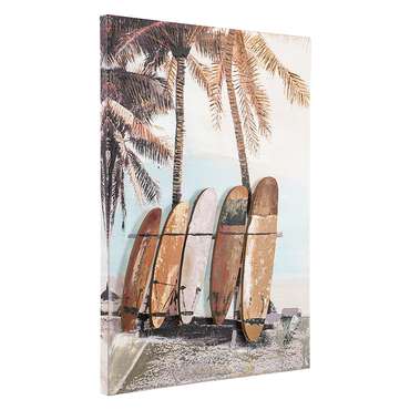Панно декоративное с эффектом 3d Surf Board 50х70 на холсте