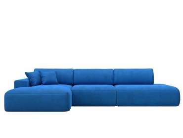 Угловой диван-кровать Лига 036 Модерн Лонг темно-голубого цвета левый угол