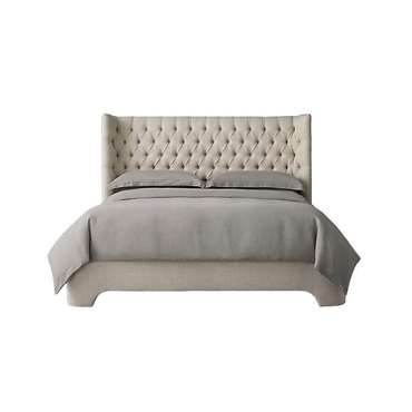Кровать Atherton Fabric 200х200 бежевого цвета
