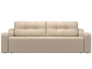Прямой диван-кровать Итон бежевого цвета (экокожа)