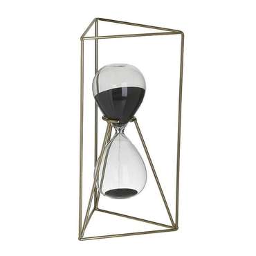 Декор настольный - песочные часы из металла и стекла 