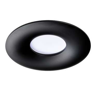 Круглый встраиваемый светильник Levigo черного цвета