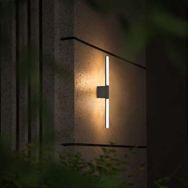 Уличный настенный светильник Arte lamp CALAMARO A5191AL-2BK
