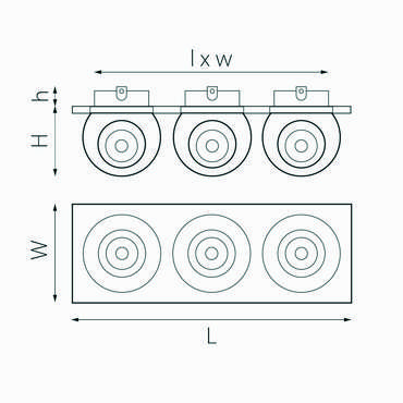 Светильник INTERO LED 9W*3 850LM*3 24G БЕЛЫЙ/ЧЕРНЫЙ 3000K (217536+217072+217062+217072)