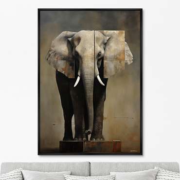 Репродукция картины Hoc est Elephanto, No 1, 2024г.
