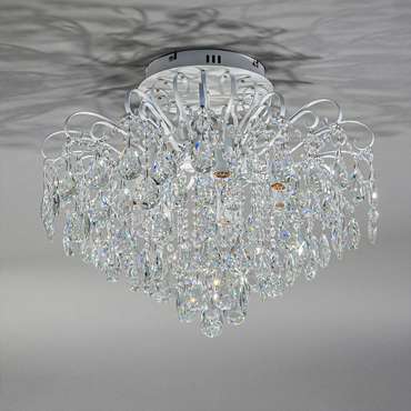 Люстра на штанге White/Silver 1121/7PL (хрусталь, цвет прозрачный)