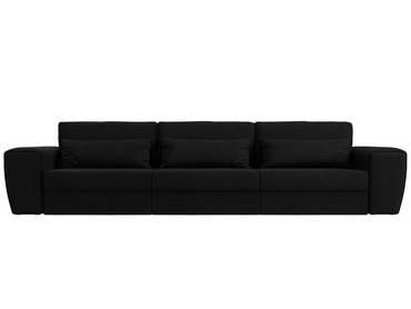 Прямой диван-кровать Лига 008 Long черного цвета
