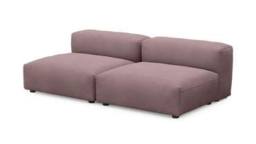 Прямой диван Фиджи сдвоенный темно-розового цвета