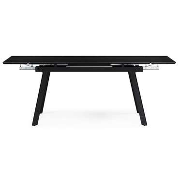 Раздвижной обеденный стол Норман 80х120 черного цвета