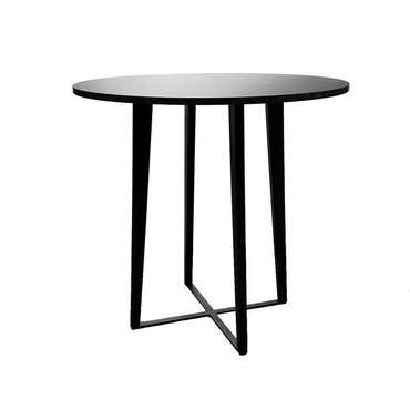 Обеденный стол Геометрия серо-черного цвета
