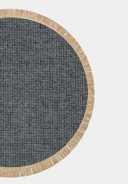 Ковер Brooklyn диаметр 155 бежево-серого цвета