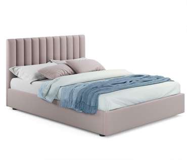 Кровать с подъемным механизмом Olivia 140х200 лилового цвета