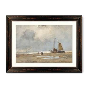 Репродукция картины в раме View on the Beach, 1895г.
