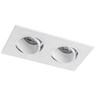 Рамка (светильник) PVC д/LED-модулей 941хх и LED-ламп D50мм SINGO 2X QUAD БЕЛЫЙ