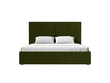 Кровать Аура 160х200 с подъемным механизмом зеленого цвета
