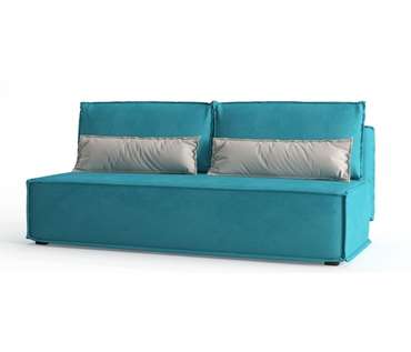 Диван-кровать из велюра Ли Рой Лайт голубого цвета