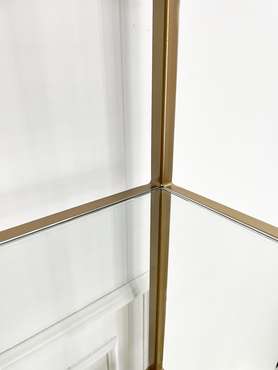 Стеллаж "Olivia" бронзовый с зеркалом (2100х1000х300)