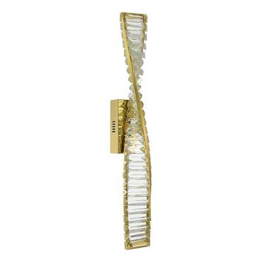 Светильник настенный ST-Luce Латунь/Прозрачный LED 1*13W 3000K ELICA