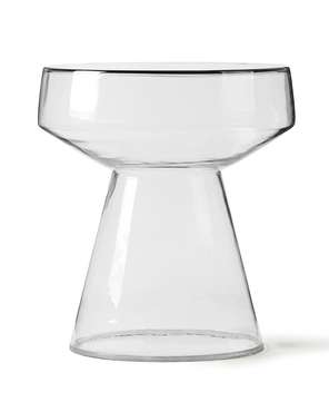 Приставной столик Флумс 37 из стекла