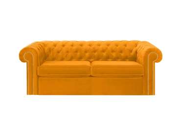 Диван-кровать Chesterfield оранжевого цвета