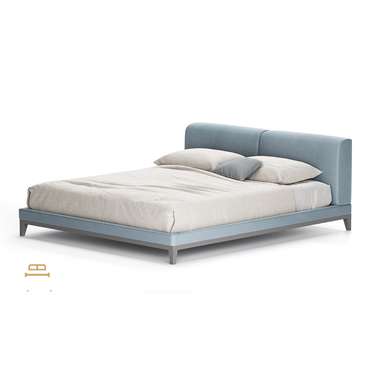 Кровать Infinity 140х200 голубого цвета без подъемного механизма