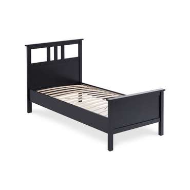 Кровать Кымор 90х200 черного цвета без подъемного механизма
