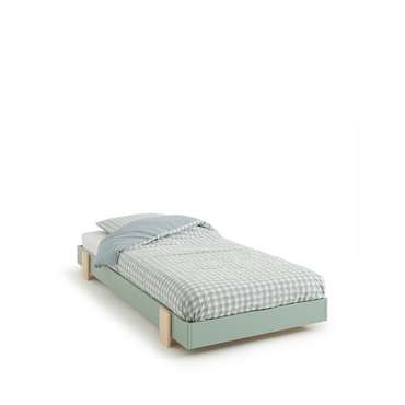 Кровать Pila 90x190 зеленого цвета без подъемного механизма