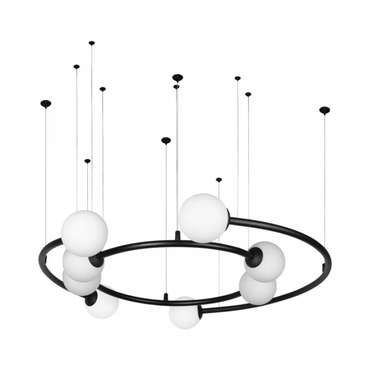Подвесная люстра Infinite 10155/800 Black (стекло, цвет белый)