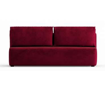 Диван-кровать из велюра Daimond бордового цвета