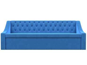 Кухонный прямой диван-кровать Мерлин голубого цвета