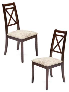 Набор из двух стульев Picasso бежево-коричневого цвета