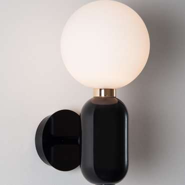 Настенный светильник Aballs с основанием черного цвета